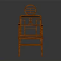 Traditional Chinese Wooden Chair Design With Classic Openwork Backrest And Carved Patterns