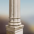 European Roman Column Roman Column 3d model