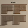 Poliform Curtains and Blinds Collection with Various Woven Modern Design Styles