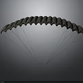 Military Weapon Parachute System With Multi Canopy Design And Suspension Lines For Tactical Airdrop