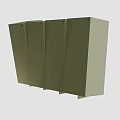 Light Green Entryway Side Cabinet Featuring Sleek Design And Ample Storage Space 3d model