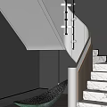 Modern rotating stairwell 3d model