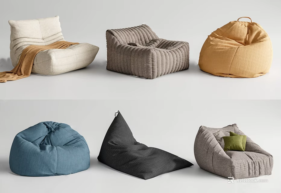 Single Sofa Collection With Various Modern Styles Multiple Fabric Colors And Comfortable Design 3d model 