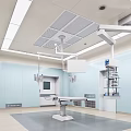 Modern operating room positive and negative pressure operating room operating room operating room 100-level operating room 3d model