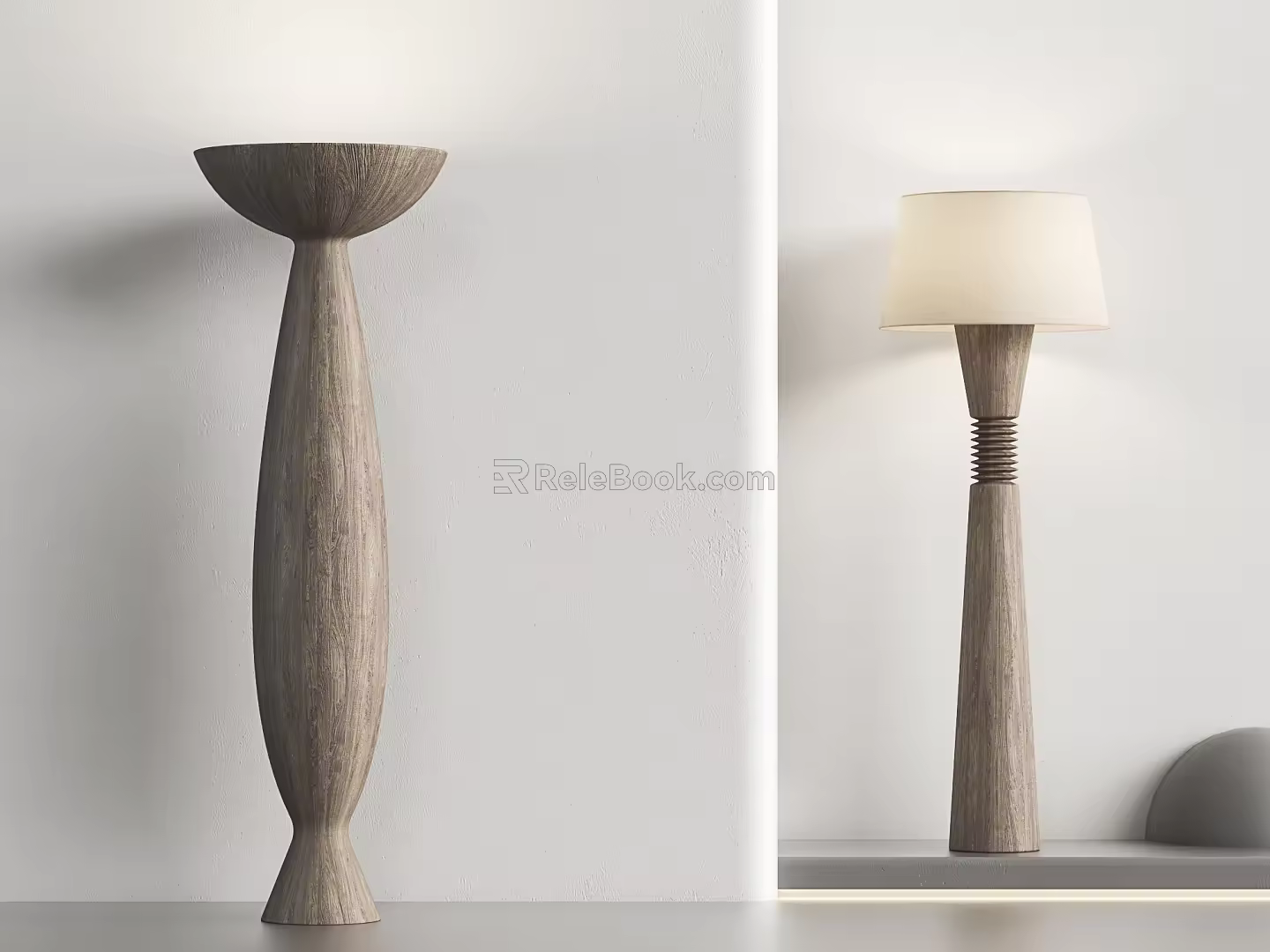 floor lamp solid wood floor lamp 3d model