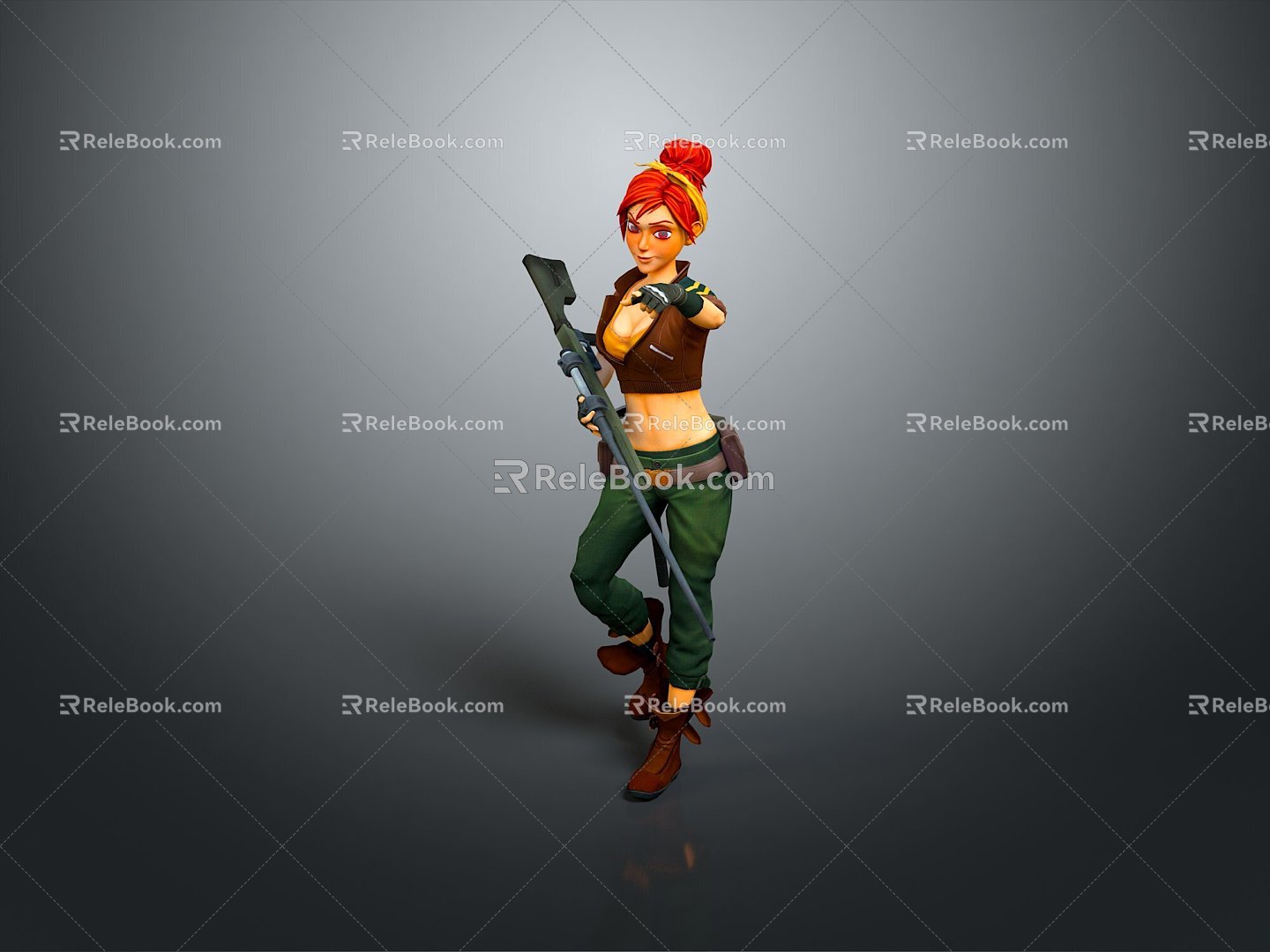 Sci-fi Beauty Cyber Beauty Sci-fi Woman Warrior Future Woman Warrior Sci-fi Lady Soldier Cyber Woman Warrior 3d model