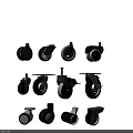 Industrial Equipment Heavy Duty Casters With Various Metal Frame Swivel Designs