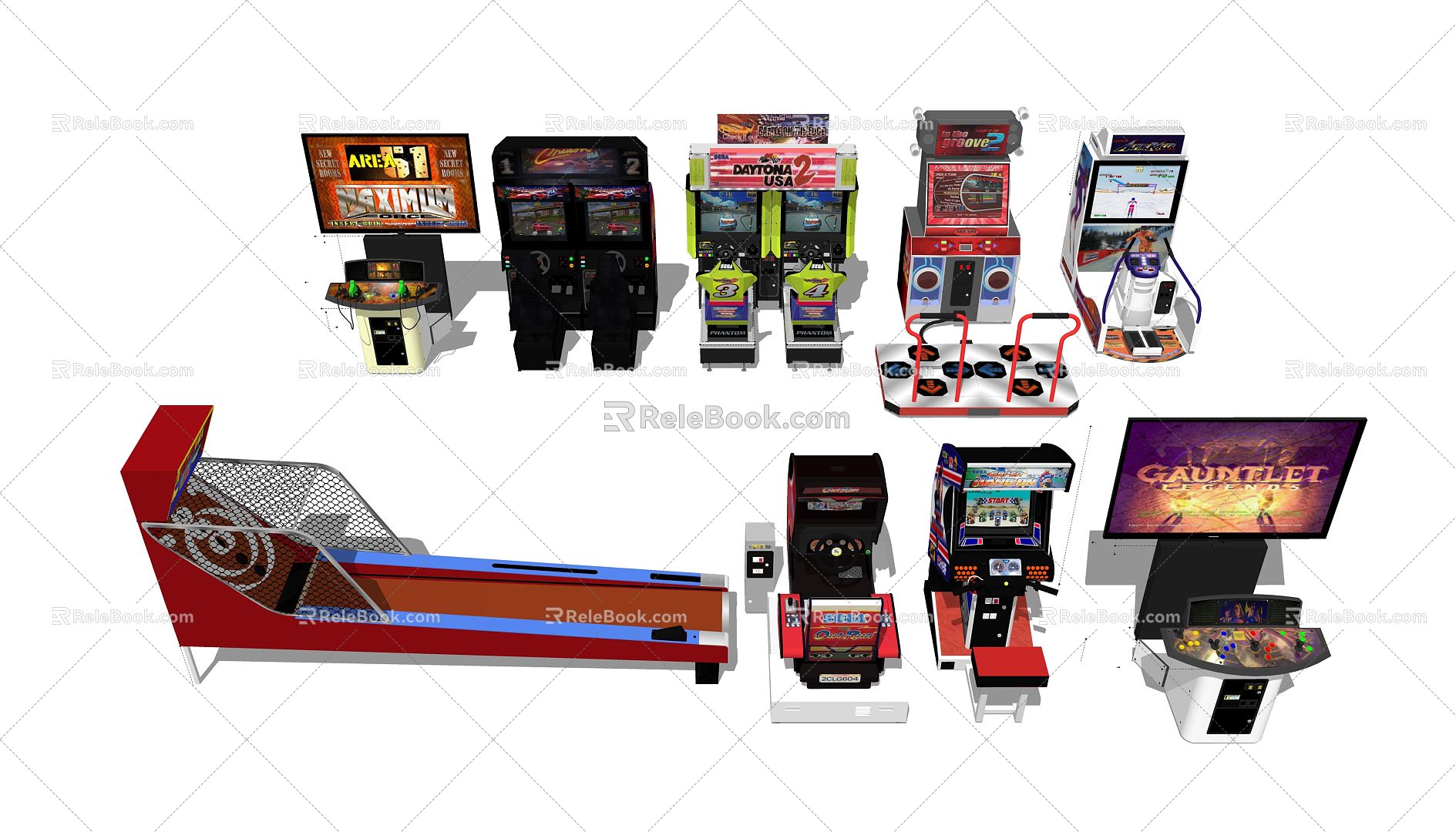 modern game machine video game model