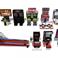 modern game machine video game 3d model