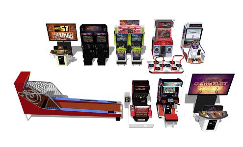 modern game machine video game 3d model