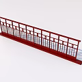 Guardrail railing fence wrought iron railing 3D model 3d model