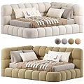 Cozy Sectional Sofa With Decorative Pillows Soft Throw Blanket And Neutral Color Options