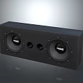 Premium Black PRIME Home Audio Speaker System With Dual Speakers And Ports