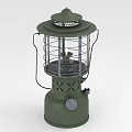 Modern kerosene lamp lantern 3d model