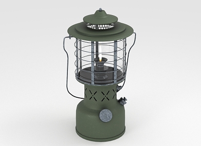 Modern kerosene lamp lantern 3d model