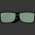 Stylish Black Frame Sunglasses With Green Reflective Lenses For Daily Use