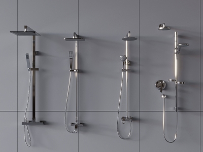 Stainless steel shower bathroom small piece bathroom hardware 3d model