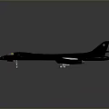 Black Military Reconnaissance Aircraft Model With Sleek Design And Detailed Cockpit