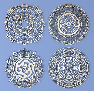 1114 Metal Carved 05 3d model