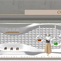ZARA Modern Store Window Display With Hanging Dress And Decorative Lights
