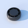 Black Circular Durable Household Item With Smooth Surface And Practical Design 3d model