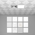 Aluminum gusset ceiling 3d model