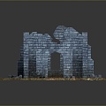 Monuments Sites Sites Sites Ruins Castle Fortress Ancient Castle Ancient Ruins Realistic 3d model