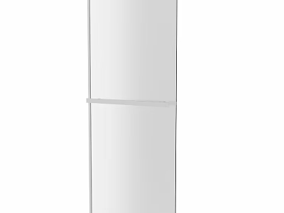 Modern White Shower Sauna With Vertical Glass Door And Sleek Design 3d model