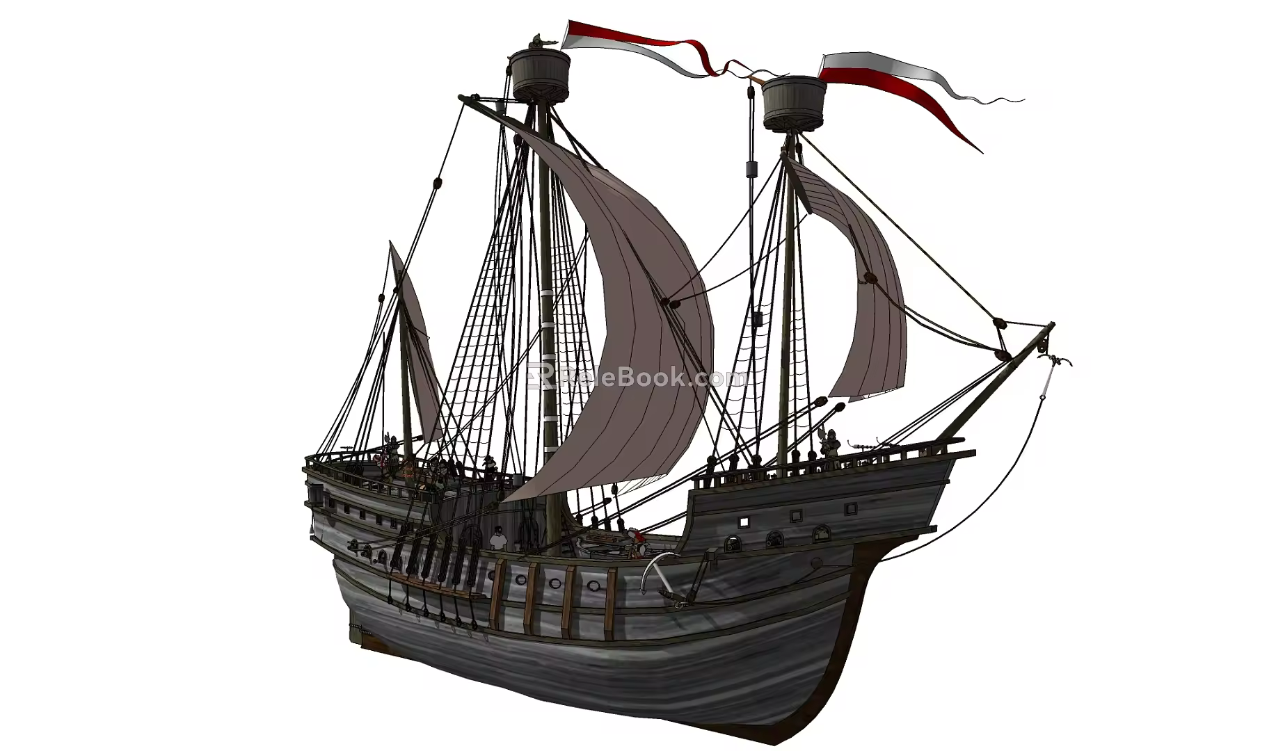 Modern Sailing 3d model