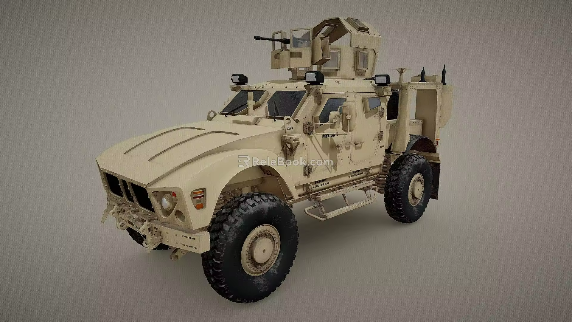 Armored weapon vehicle 3d model
