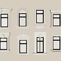 Various Decorative Window Frames With Classic And Modern Architectural Designs