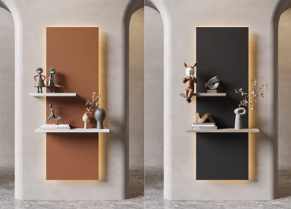 Silent wall shelf 3d model