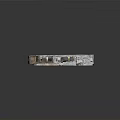 Ancient Stone Ruins Architectural Model With Weathered Walls And Steps Base