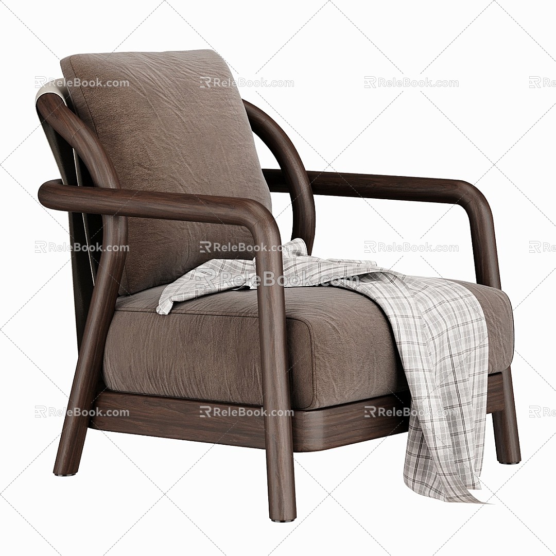 modern leisure chair armchair 3d model