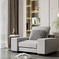 Modern single sofa 3d model