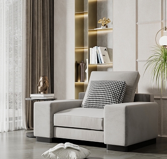 Modern single sofa 3d model