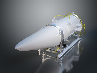 modern bomb missile airborne missile shipborne missile 3d model