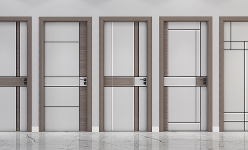 Modern swing door 3d model