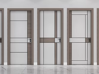 Modern swing door 3d model