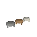 Modern Sofa Stool Shoe Changing Stool Round Stool 3d model