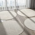 Modern Round Carpet 3d model