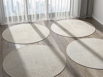 Modern Round Carpet 3d model