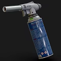 Industrial Butane Torch With Blue Gas Cylinder And Metal Ignition Nozzle