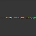 Colorful Toy Weapons Collection With Various Models And Different Designs