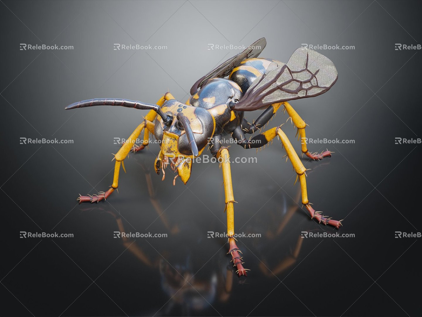 Modern Bee Ma Feng Wasp 3d model