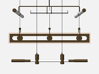 Modern chandelier combination 3d model