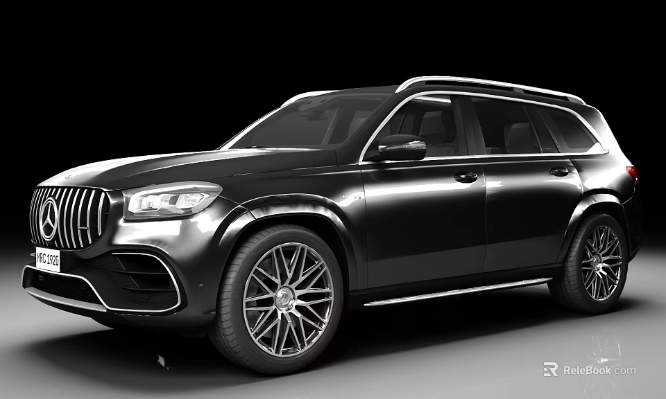 Black Luxury SUV Featuring Modern Exterior Design Sleek Body And Alloy Wheels 3d model 