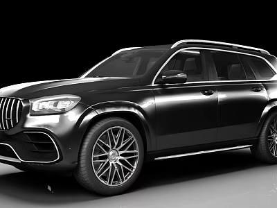 Black Luxury SUV Featuring Modern Exterior Design Sleek Body And Alloy Wheels 3d model