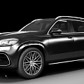 Black Luxury SUV Featuring Modern Exterior Design Sleek Body And Alloy Wheels