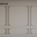 Gypsum Line Decorative Patterns for Interior Wall Design and Decoration 3d model